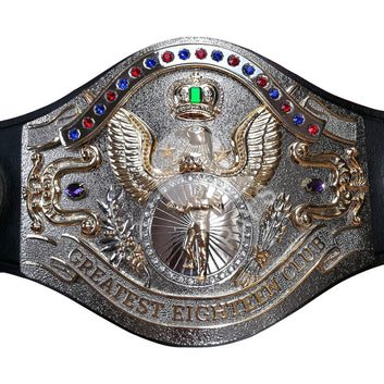 Customized Championship Wrestling Belt - Real Leather Strap