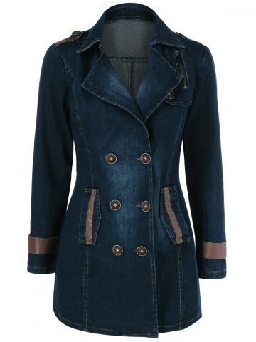 Denim Long Jackets , Stay Stylish, Stay Covered 