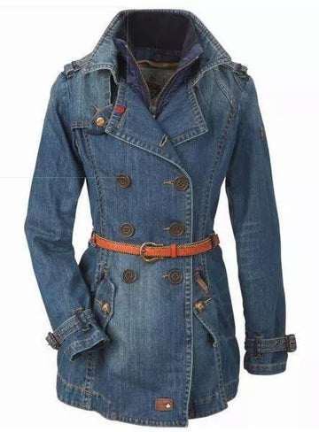"Denim Long Jackets – A Statement in Every Step"
