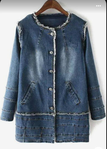 "Denim Long Jackets – A Statement in Every Step"