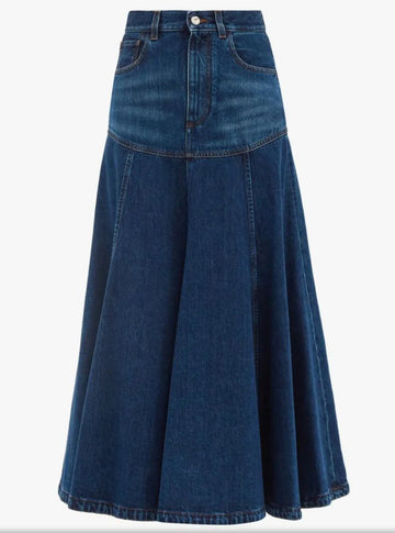 Denim Long Skirt-Chic & Casual: Women’s Denim Delight