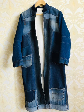 "Denim Long Jackets – A Statement in Every Step"