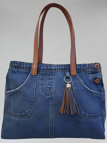 Denim Tote Bag