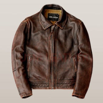 WAXED LEATHER JACKET