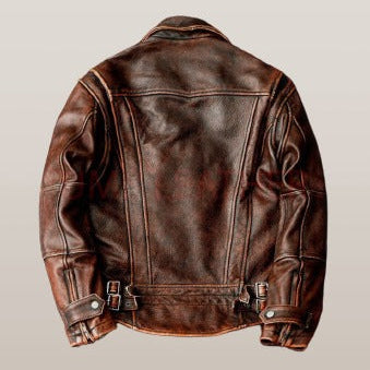 WAXED LEATHER JACKET