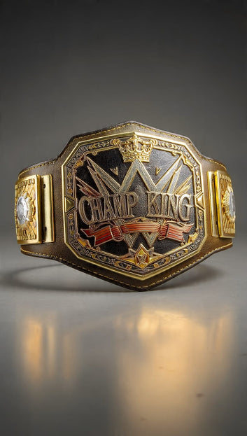 Customized Championship Belt with leather strap