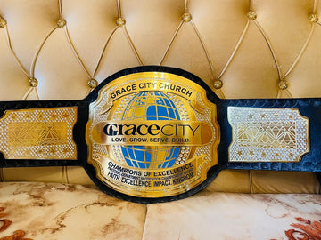 Customized Championship Belt with leather strap