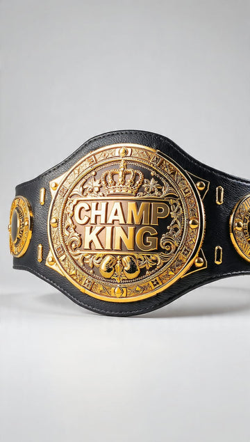 Customized Championship Belt with leather strap