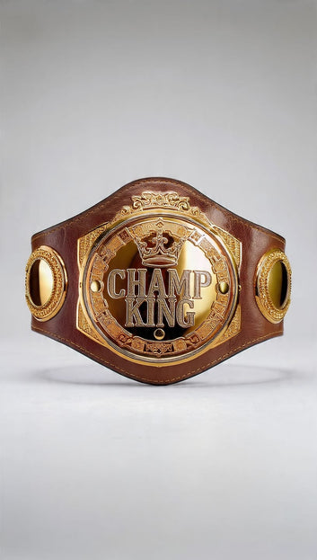Customized Championship Belt with leather strap
